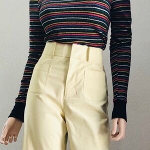 THE SCRIPT CREAM HIGH RISE WIDE LEG CROP
CHIARA PANT SIZE 0